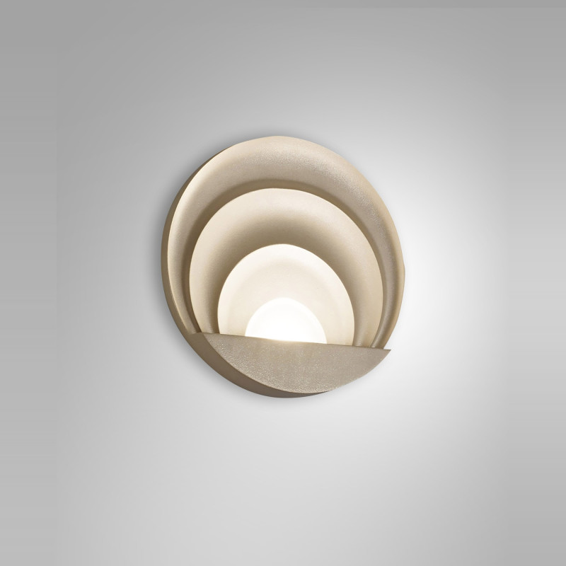 Applique Sunrise Fabas con LED integrato oro opaco
