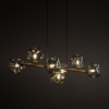 Lampadario Lava Sabia 7 luci sabbia G9 TK Lighting