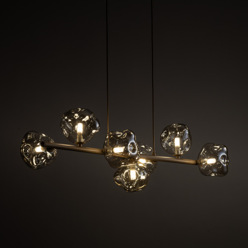 Lampadario Lava Sabia 7 luci sabbia G9 TK Lighting