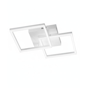 Plafoniera Bard bianca 2 luci LED 39 W Fabas
