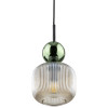 Lampadario Sophia 1 luce nero cognac E14 TK Lighting
