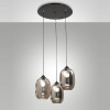 Lampadario Infinity 3 luci fumé E27 Fabas
