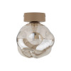 Applique Lava sabbia 1 luce in vetro cognac TK Lighting