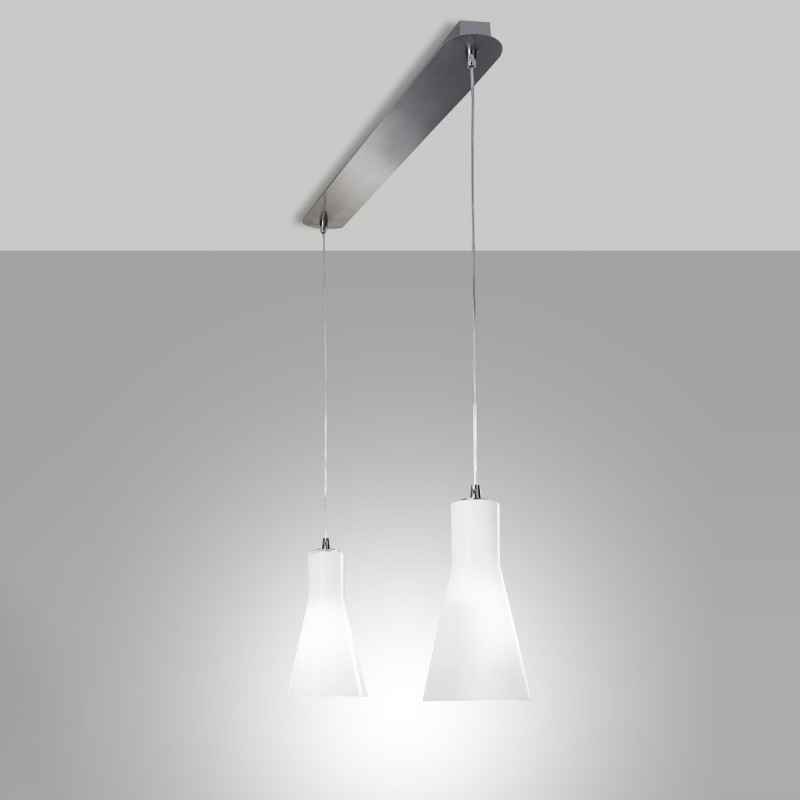 Lampadario Diana 2 luci cromato E27 Fabas