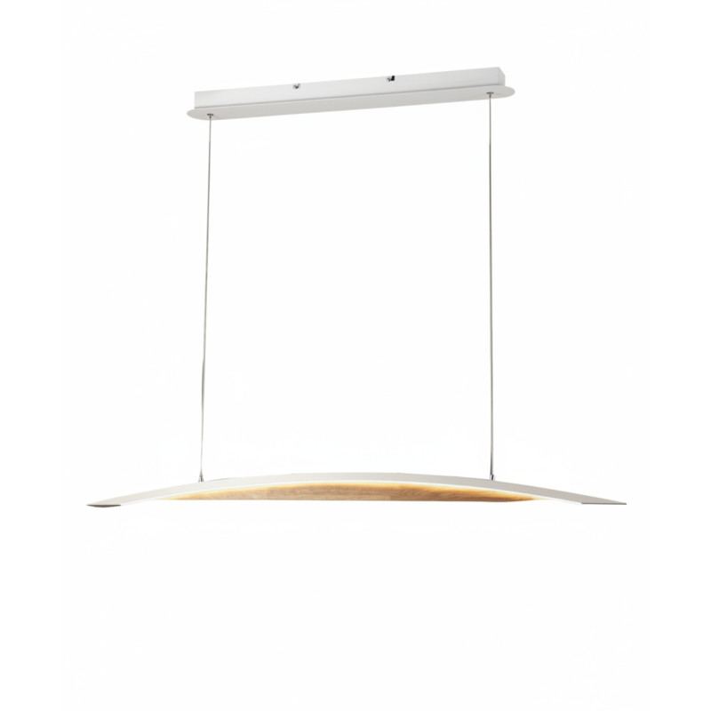 Sospensione LED Cordoba bianca 1 luce Fabas