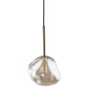 Lampadario Lava Brown 1 luce G9 marrone TK Lighting