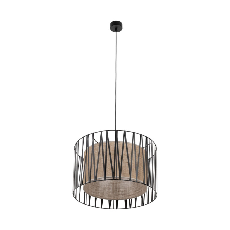 Lampadario Harmony Nature 3 luci nero E27 TK Lighting