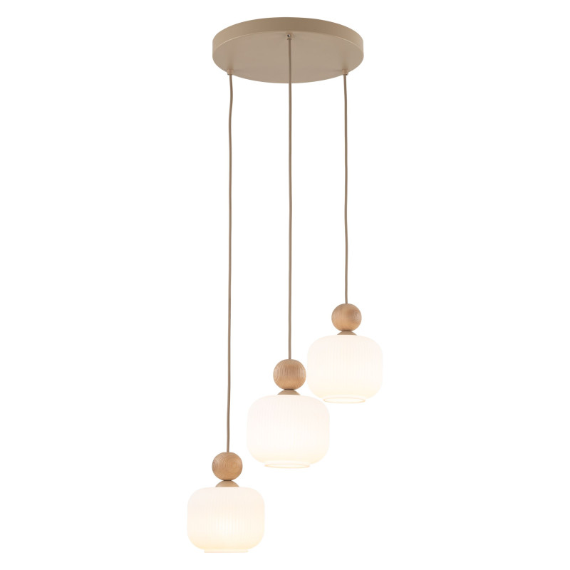 Lampadario Ballo 3 luci sabbia E14 TK Lighting