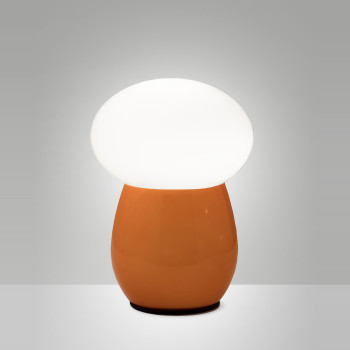 Lampada da tavolo Freddy ambra 1 luce Fabas