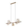 Lampadario Lava Sabia 7 luci sabbia G9 TK Lighting