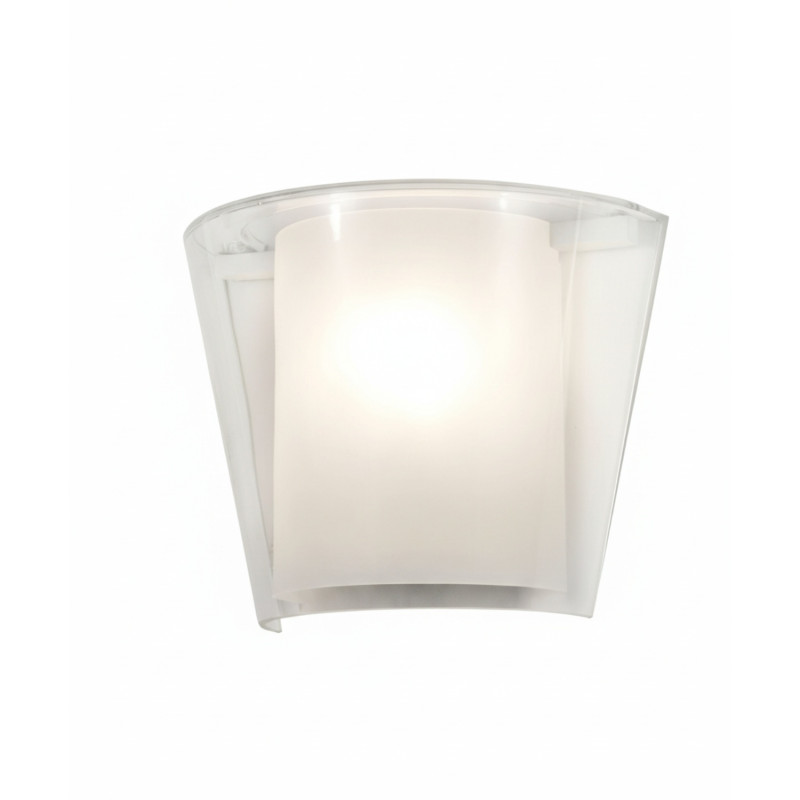 Fabas Viki applique trasparente 1 luce E27 contemporanea