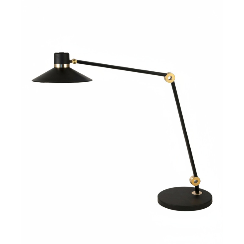 Lampada da tavolo Panarea LED nera orientabile Fabas