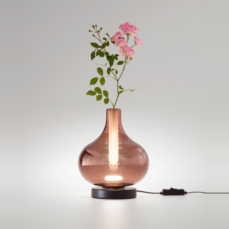Lampada da tavolo LED 7 W Crodo ametista Fabas