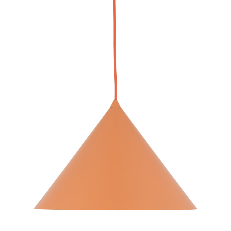Lampadario Cono L Salmon arancione 1 luce E27 TK Lighting