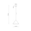 Sospensione Cono S Black 1 luce nero E27 TK Lighting