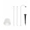 Faretto LED ricaricabile Armanda bianco 3W IP54 Fabas
