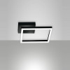 Plafoniera Bard Smart Luce 1 luce LED nera Fabas
