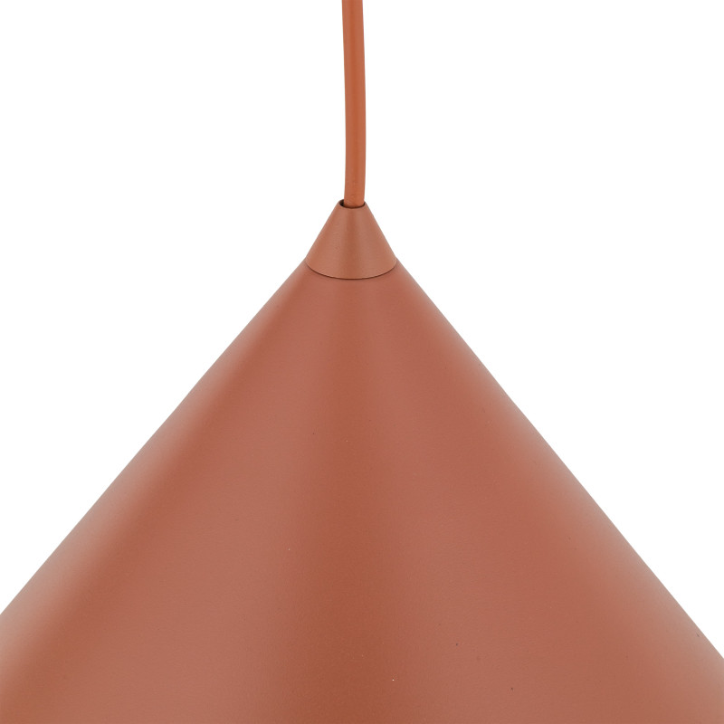 Lampadario Cono L Brick arancione E27 TK Lighting
