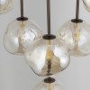 Lampadario Lava 7 luci G9 marrone TK Lighting