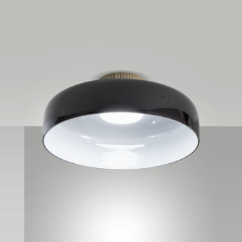 Plafoniera a soffitto Lunar nera LED 26 W Fabas