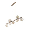 Lampadario Lava Sabia 9 luci G9 sabbia TK Lighting