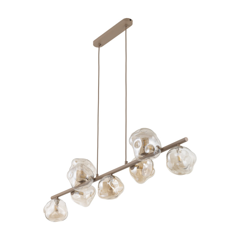 Lampadario Lava Sabia 9 luci G9 sabbia TK Lighting