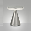 Lampada da tavolo LED Neutra 1 luce Fabas nichel satinato