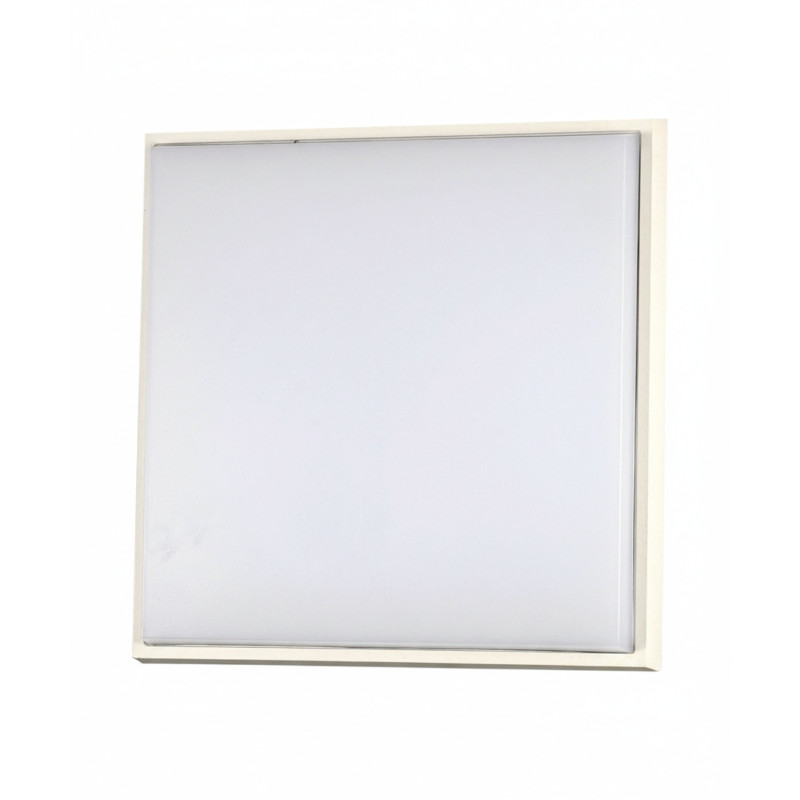 Plafoniera LED Desdy quadrata bianca IP54 Fabas