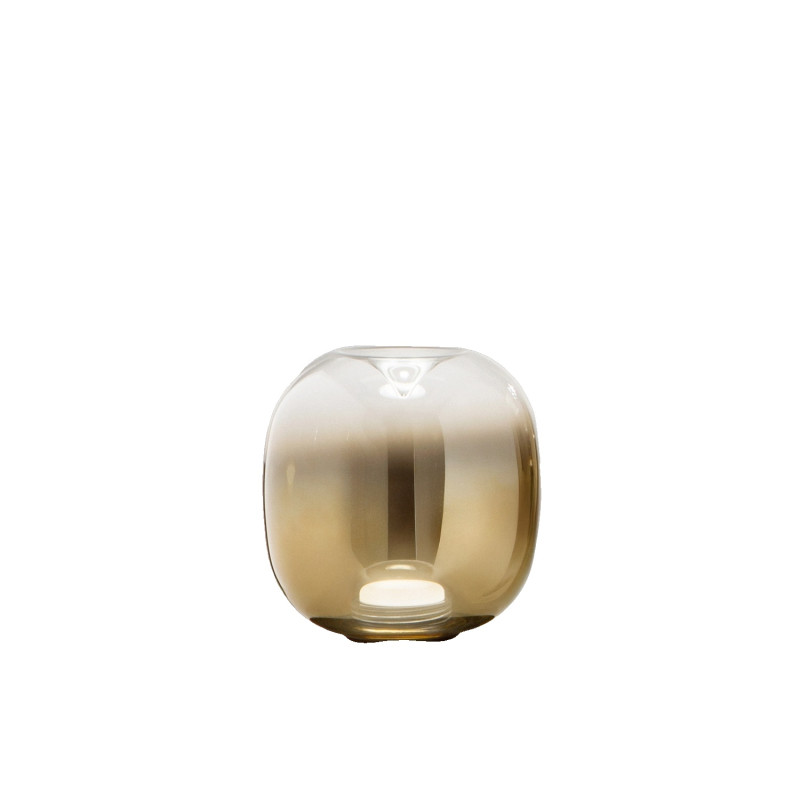Lampada da tavolo Vesuvio LED oro sfumato Fabas
