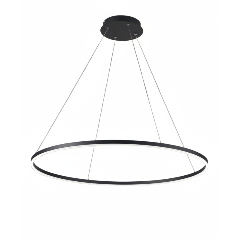 Lampadario a sospensione Giotto LED 60W nero Fabas