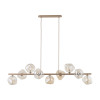 Lampadario Lava Sabia 9 luci G9 sabbia TK Lighting