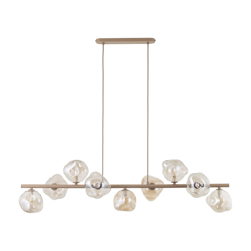 Lampadario Lava Sabia 9 luci G9 sabbia TK Lighting