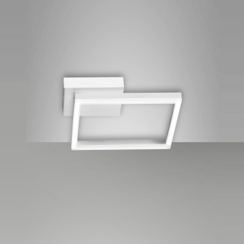 Plafoniera Bard LED integrato bianca Fabas