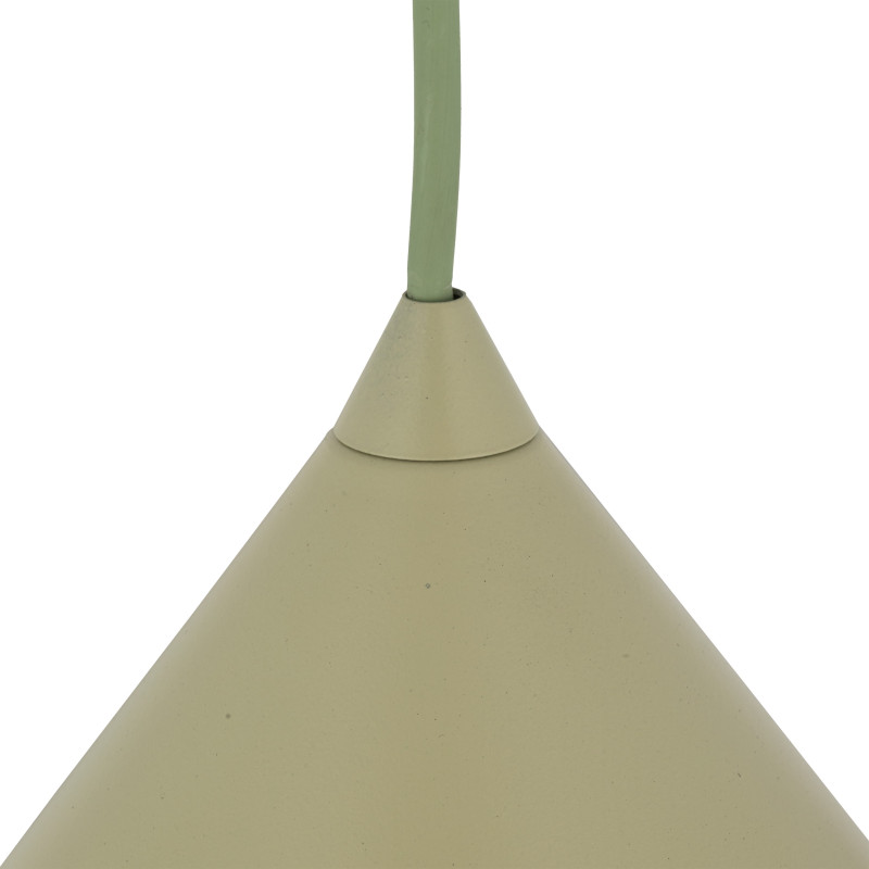 Lampadario Cono L pistacchio una luce E27 TK Lighting