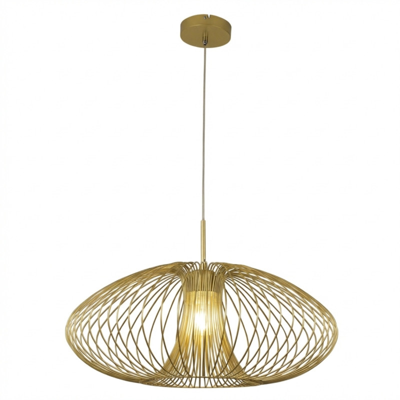 Lampada a sospensione Fassa 1 luce E27 oro opaco Fabas