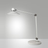 Lampada da tavolo LED Panarea orientabile bianca Fabas