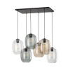Lampadario Elio Mix 6 luci E27 nero TK Lighting