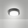 Plafoniera Owen LED 12 W grigio scuro Fabas