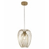 Sospensione Camp 1 luce E27 oro opaco Fabas