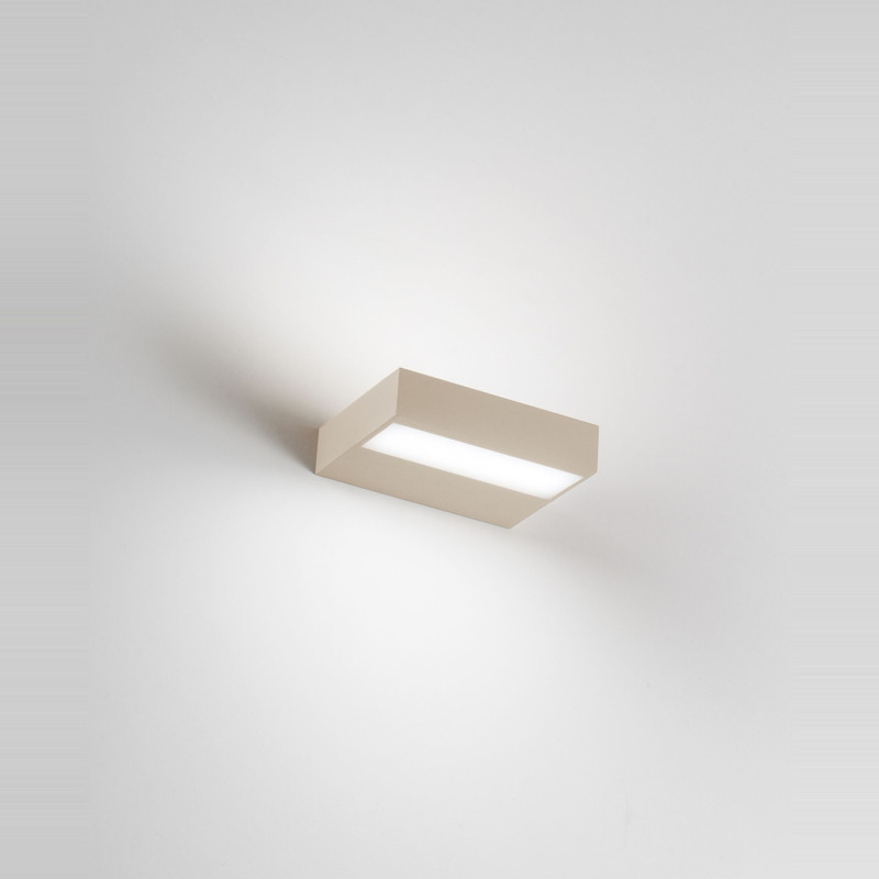 Applique Snap 1 luce LED integrato sabbia Fabas