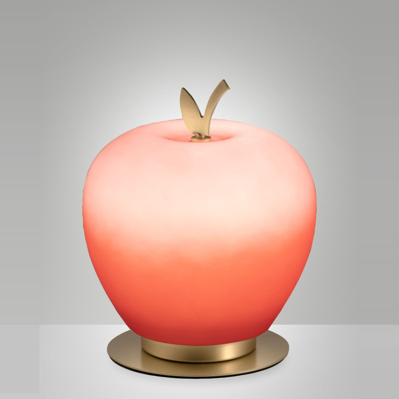 Lampada da tavolo Wendy LED rosso ottone Fabas