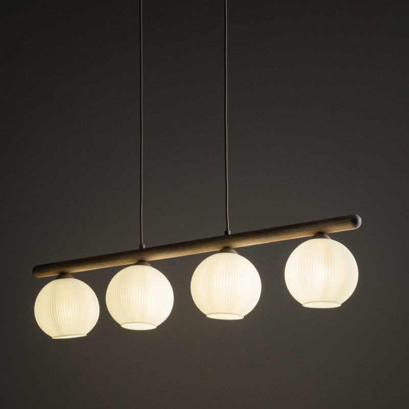 Lampadario Virlo 4 luci bianco E14 TK Lighting