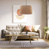 Lampadario Juta 3 luci nero E27 stile boho TK Lighting