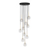 Nilos sospensione 10 luci nero oro G9 TK Lighting