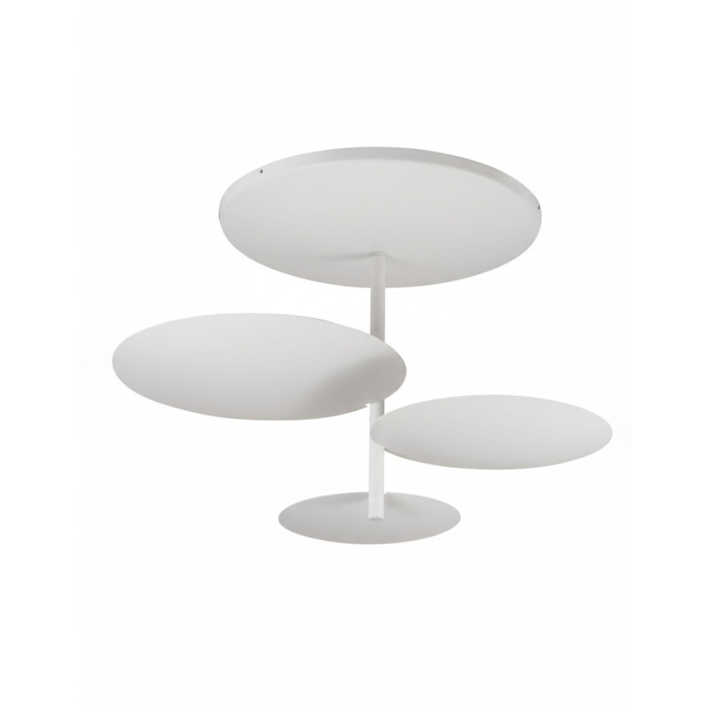 Plafoniera moderna Simplon 3 LED bianca Fabas