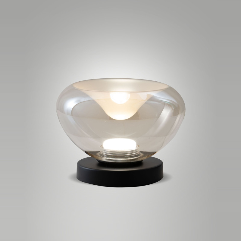 Lampada da tavolo Brena cognac LED Fabas