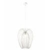 Lampadario Camp bianco moderno 1 luce E27 Fabas
