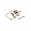 Fabas Bard applique LED oro opaco 2 luci 21W