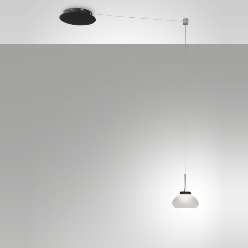 Lampadario Arabella LED bianco 1 luce Fabas