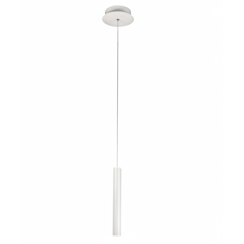 Sospensione Prado bianca LED Fabas 1 luce